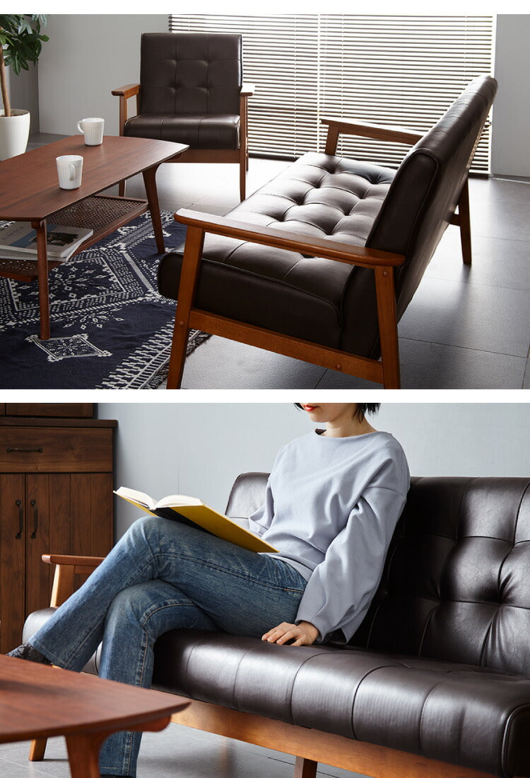 ソファー 1人掛けソファ 幅65 ヴィンテージ レザー 1人掛けソファー 一人用 1人掛け 1P 一人掛け パーソナルチェア ダイニングチェア 椅子 いす イス(代引不可)