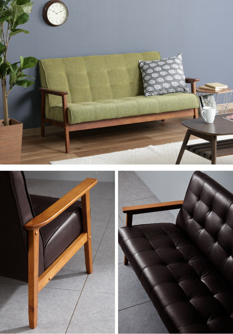 ソファー 2人掛けソファ 幅135 ヴィンテージ レザー 2人掛けソファー 二人掛け ダイニングチェア ベンチ コンパクトソファー