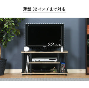 組立簡単 テレビ台 テレビラック 幅80 奥行30 テレビボード ローボード 収納 おしゃれ 棚 木製 木目 リビング スリム コンパクト