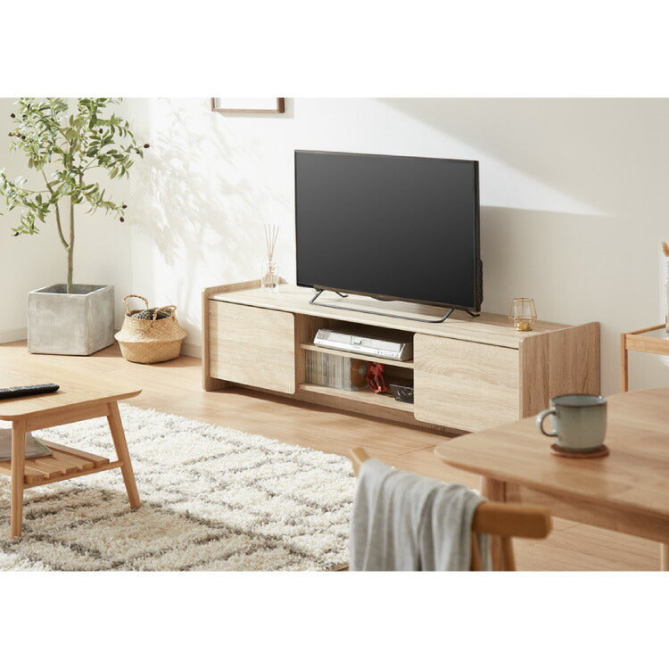 テレビボード 幅160cm テレビ台 扉収納 オープン収納 可動棚 TVボード AV機器 ゲーム機 ラック リビング ダイニング 一人暮らし ファミリー ワンルーム 新生活(代引不可)