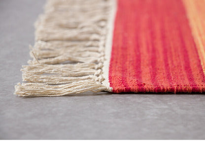 キリム コットンマット 70×120 ラグ ラグマット アジアン インド 玄関マット キッチンマット バスマット 洗える 長方形