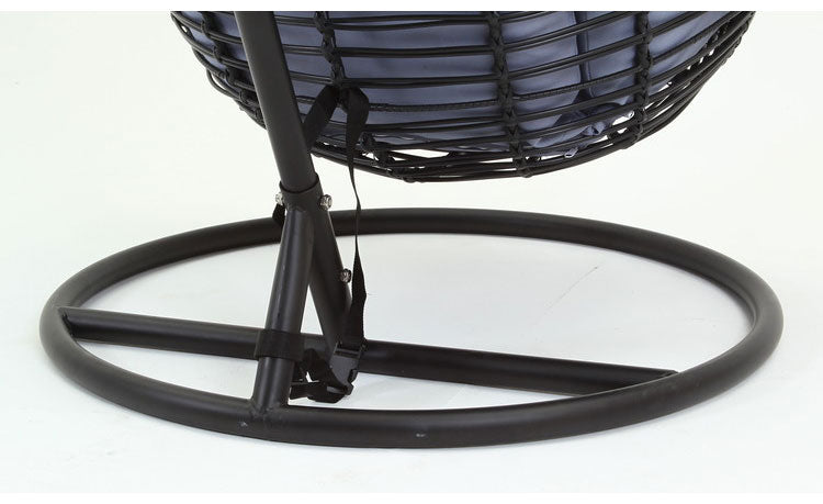 ハンギングチェア 野外 クッション付き ベランダ ガーデン 大型 北欧 おしゃれ 卵型 たまご型 エッグ型 リラックスチェア パーソナルチェア(代引不可)