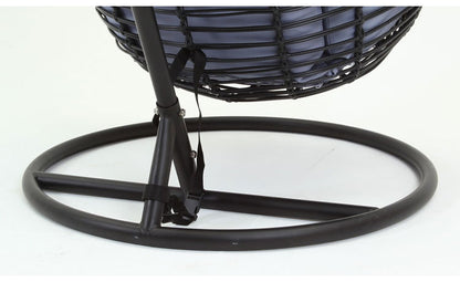 ハンギングチェア 野外 クッション付き ベランダ ガーデン 大型 北欧 おしゃれ 卵型 たまご型 エッグ型 リラックスチェア パーソナルチェア(代引不可)