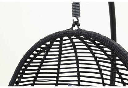 ハンギングチェア 野外 クッション付き ベランダ ガーデン 大型 北欧 おしゃれ 卵型 たまご型 エッグ型 リラックスチェア パーソナルチェア(代引不可)