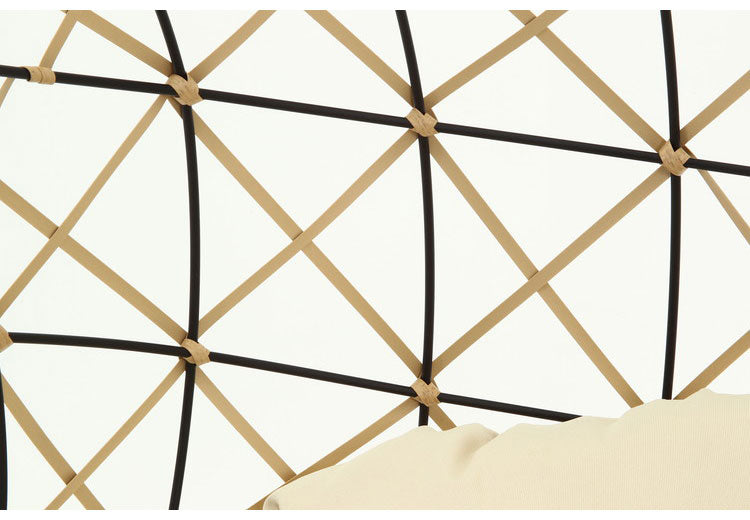 ハンギングチェア 野外 クッション付き ベランダ ガーデン 大型 北欧 おしゃれ 卵型 たまご型 エッグ型 リラックスチェア パーソナルチェア(代引不可)