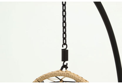 ハンギングチェア 野外 クッション付き ベランダ ガーデン 大型 北欧 おしゃれ 卵型 たまご型 エッグ型 リラックスチェア パーソナルチェア(代引不可)