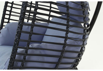 ハンギングチェア 野外 クッション付き ベランダ ガーデン 大型 北欧 おしゃれ 卵型 たまご型 エッグ型 リラックスチェア パーソナルチェア(代引不可)