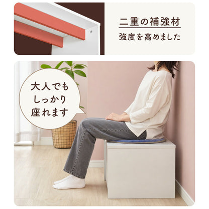 収納 ベンチ キッズ 玄関収納 ベンチチェスト 木目 引き出し キャスター付き リビング 収納 子ども デスク チェア おもちゃ 箱 トイラック ベッドサイド 保育園 幼稚園