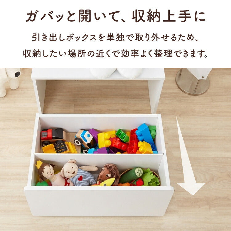 収納 ベンチ キッズ 玄関収納 ベンチチェスト 木目 引き出し キャスター付き リビング 収納 子ども デスク チェア おもちゃ 箱 トイラック ベッドサイド 保育園 幼稚園