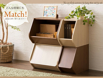 ブロックボックス Klotz ワイドタイプ 扉付き 同色2個セット収納ボックス スタックボックス 収納ケース 箱 ケース スタッキング(代引不可)