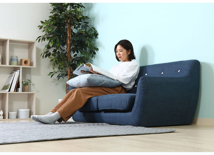 ソファ 2人掛け 幅134 パッチワーク おしゃれ 北欧 ファブリック カフェ ソファー sofa 二人掛け 2P ローソファ フロアソファ かわいい(代引不可)