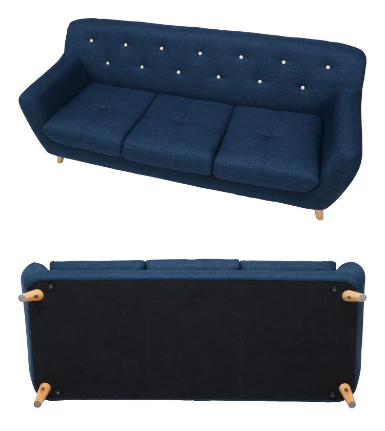 ソファ 3人掛け 幅182 パッチワーク おしゃれ 北欧 ファブリック カフェ ソファー sofa 三人掛け 3P ローソファ フロアソファ かわいい(代引不可)