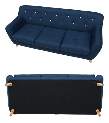 ソファ 3人掛け 幅182 パッチワーク おしゃれ 北欧 ファブリック カフェ ソファー sofa 三人掛け 3P ローソファ フロアソファ かわいい(代引不可)