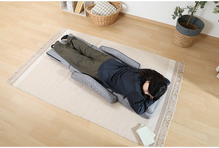 座椅子 リクライニング コンパクト フラット 多機能 肉厚 クッション リビング 折り畳み フロアソファ 椅子 チェア リラックス(代引不可)