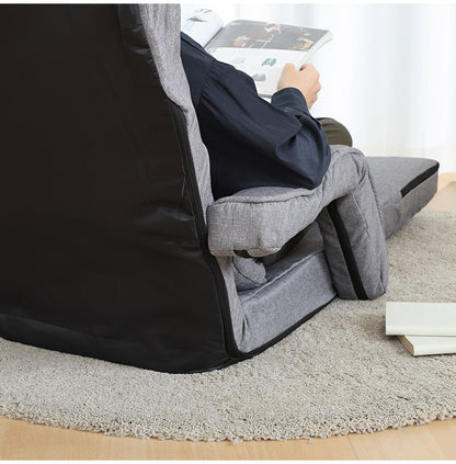 座椅子 リクライニング コンパクト フラット 多機能 肉厚 クッション リビング 折り畳み フロアソファ 椅子 チェア リラックス(代引不可)