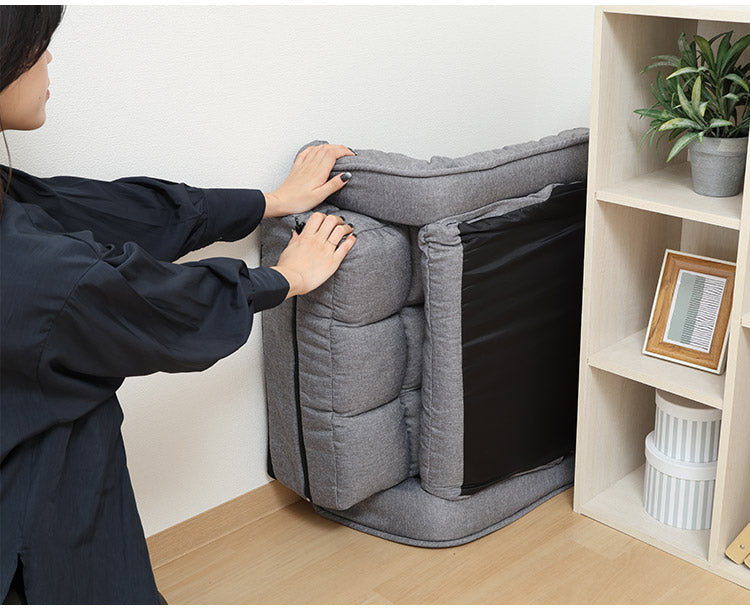 座椅子 リクライニング コンパクト フラット 多機能 肉厚 クッション リビング 折り畳み フロアソファ 椅子 チェア リラックス(代引不可)