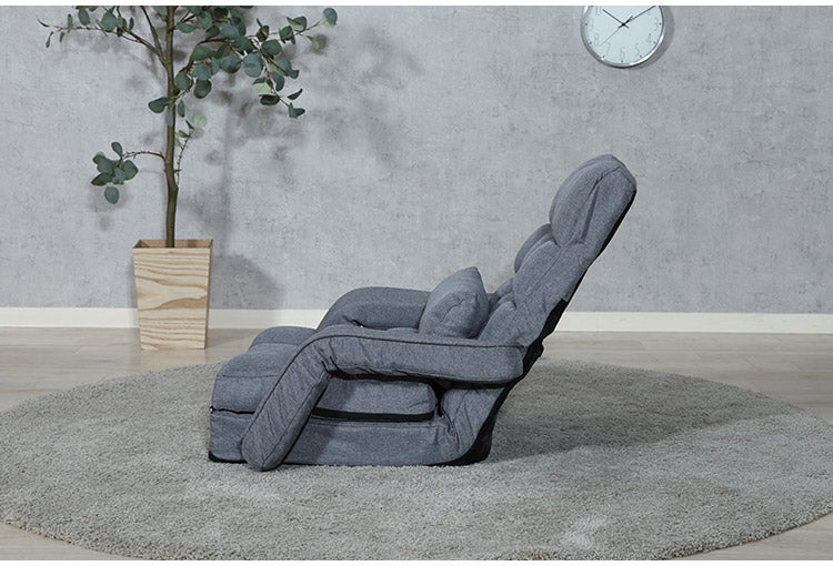 座椅子 リクライニング コンパクト フラット 多機能 肉厚 クッション リビング 折り畳み フロアソファ 椅子 チェア リラックス(代引不可)