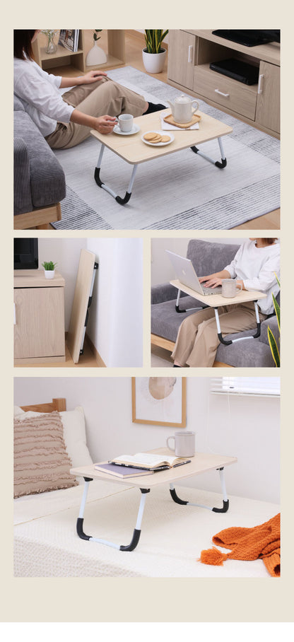 折りたたみテーブル 60×40cm ミニテーブル 軽量 コンパクト 折り畳み 木目調 サイドテーブル フォールディングテーブル パソコン作業 アウトドア リビング