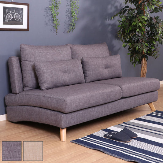 ソファ 2人掛け 2.5人掛け 幅155 ベージュ グレー おしゃれ 北欧 ファブリック カフェ ソファー sofa 二人掛け 2.5P ローソファ フロアソファ かわいい(代引不可)