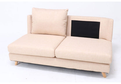 ソファ 2人掛け 2.5人掛け 幅155 ベージュ グレー おしゃれ 北欧 ファブリック カフェ ソファー sofa 二人掛け 2.5P ローソファ フロアソファ かわいい(代引不可)