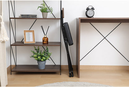 スリムチェア 折り畳み式 4点セット 背もたれ付き 肉厚 クッション コンパクト 軽量 キッチン 腰掛け スツール 椅子(代引不可)