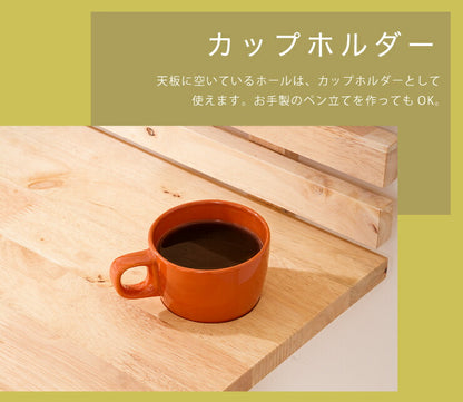 Natural Signature デスクセット 机 在宅ワーク 在宅勤務 テレワーク デスク チェア イス 棚 収納 天然木 アンティーク シンプル モダン 北欧 ナチュラル(代引不可)