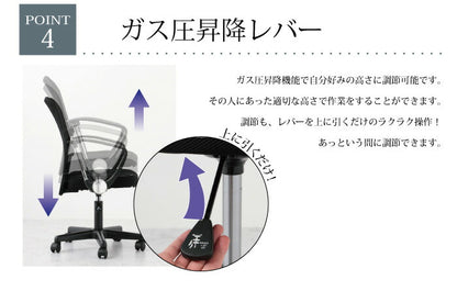 オフィスチェア メッシュバックチェア ハンター 在宅ワーク 在宅勤務 テレワーク 肘掛けあり オフィス クッション付 チェア チェアー メッシュ(代引不可)