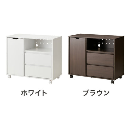 木製ラック 衣類収納 タンス 引き出し リビング収納 スリムラック キャスター付 サイドボード テレビラック テレビ台 本棚 シェルフ ディスプレイラック サイドワゴン シンプル 木目調