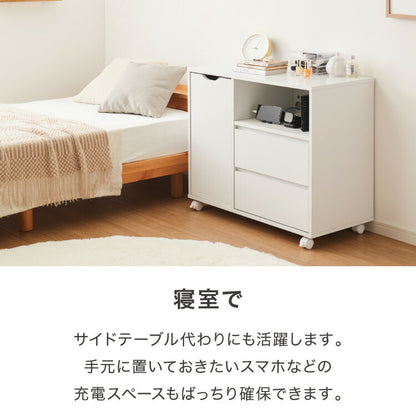 木製ラック 衣類収納 タンス 引き出し リビング収納 スリムラック キャスター付 サイドボード テレビラック テレビ台 本棚 シェルフ ディスプレイラック サイドワゴン シンプル 木目調