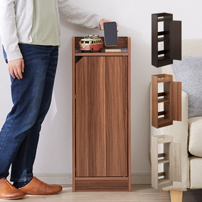 ルーター収納 Wi-Fi 収納 幅30 高さ80cm スリムラック サイドテーブル ナイトテーブル 電話台 隙間収納 電源タップ 薄型