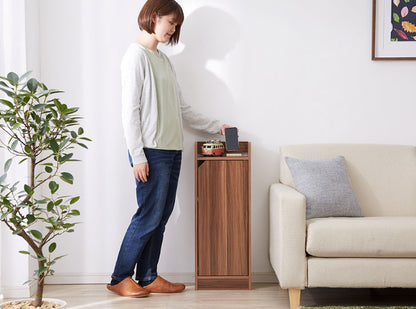 ルーター収納 Wi-Fi 収納 幅30 高さ80cm スリムラック サイドテーブル ナイトテーブル 電話台 隙間収納 電源タップ 薄型