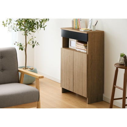 ルーター収納ボックス 電話台 Wi-Fi ラック 幅60 ケーブルボックス FAX台 木製 キャビネット 壁面収納 隙間収納 スリムラック 電源タップ コード収納 タップ収納 配線収納 コードボックス モデム