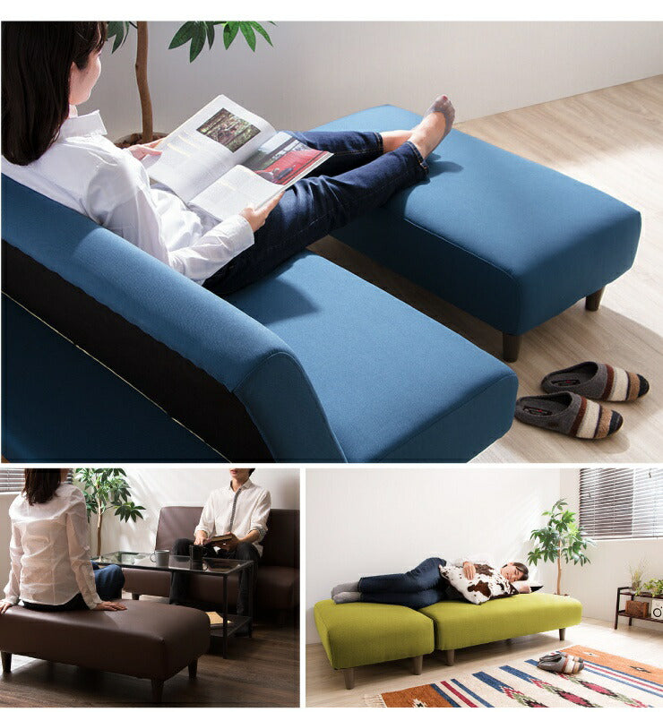 ソファベッド 2人掛け オットマン付き ソファ 幅120cm リクライニング ソファー ベッド ソファーベット 二人掛け