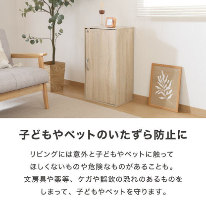 鍵付き収納ボックス 鍵付き 扉収納 可動棚 連結 本棚 シェルフ 収納家具 デスク ベッドサイド リビング ワンルーム 一人暮らし 新生活