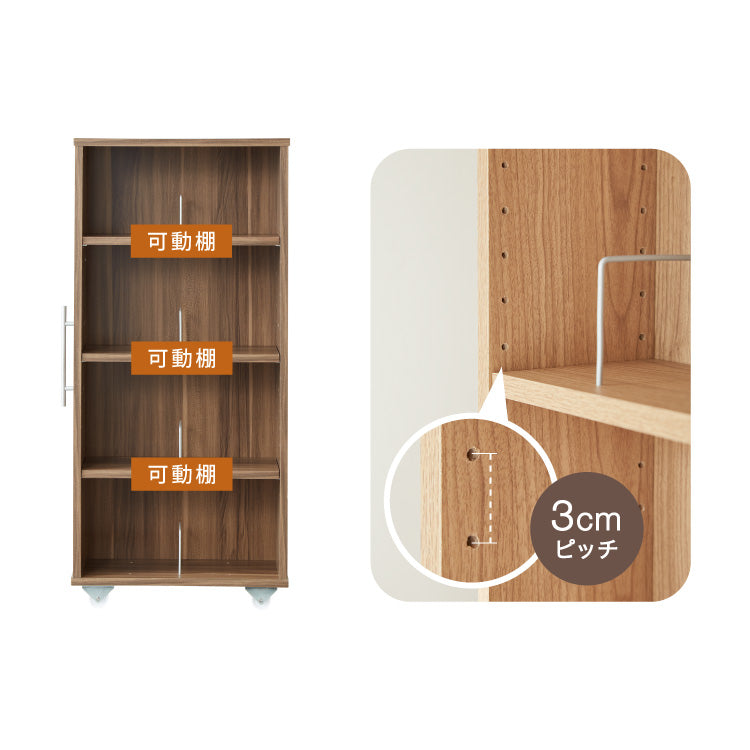 本棚 スライド スリム 2列 ハーフタイプ 大容量 キャスター付き スライド本棚 書棚 隙間 収納 省スペース コンパクト コミックラック CDラック おしゃれ 省スペース 北欧 シンプル 収納ラック 隠せる
