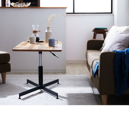 昇降式テーブル 昇降 ダイニングテーブル 木製 ウォールナット アカシア おしゃれ 幅105 奥行50 高さ42~60 テーブル デスク