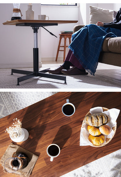 昇降式テーブル 昇降 ダイニングテーブル 木製 ウォールナット アカシア おしゃれ 幅105 奥行50 高さ42~60 テーブル デスク