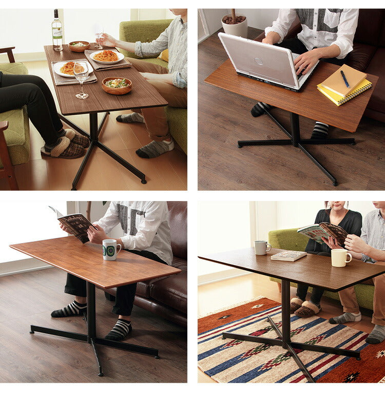 ウチカフェテーブル トラヴィ 105×50 木製 カフェ おしゃれ ダイニング 食卓 テーブル 机 デスク ダイニングテーブル (代引不可)