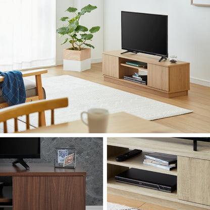 テレビ台 ローボード 幅110 扉付き テレビボード TV台 32インチ 34インチ 42インチ 47インチ 木製 TVボード 収納 テレビラック オーク ブラウン ナチュラル オーク×ホワイト ミディアムブラウン×ブラック おしゃれ 木目