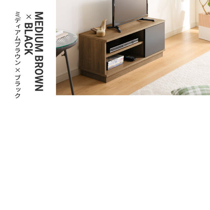 テレビ台 ローボード 幅80 扉付き テレビボード TV台 木製 TVボード 収納 テレビラック オーク ブラウン ナチュラル オーク×ホワイト ミディアムブラウン×ブラック おしゃれ 木目 AVボード シンプル ロータイプ 一人暮らし ラック