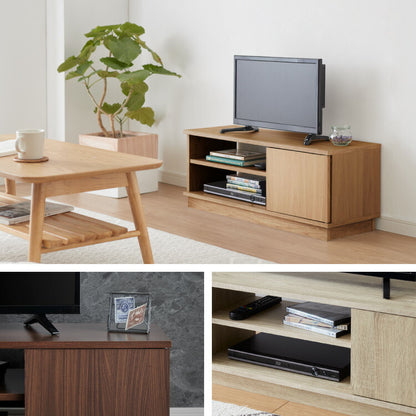 テレビ台 ローボード 幅80 扉付き テレビボード TV台 木製 TVボード 収納 テレビラック オーク ブラウン ナチュラル オーク×ホワイト ミディアムブラウン×ブラック おしゃれ 木目 AVボード シンプル ロータイプ 一人暮らし ラック