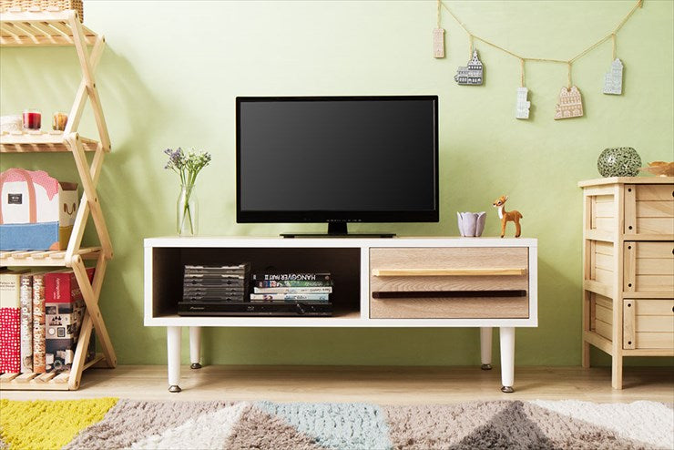 テレビ台 ブラウン 白 ホワイト おしゃれ テレビラック TV台 テレビ TV ラック テレビボード TVボード 収納 ボード サイドボード ローボード