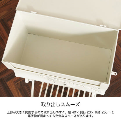 宅配ボックス ポスト 置き型ポスト 一戸建て用 おしゃれ メールボックス スタンド スタンド式 アンティーク 玄関(代引不可)