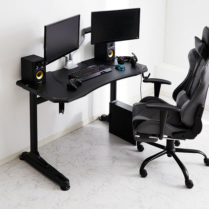 ゲーミングデスク 幅120 高さ73 奥行65 ゲームデスク PCデスク パソコン フック付き ヘッドホンフック デスク ゲーム用(代引不可)