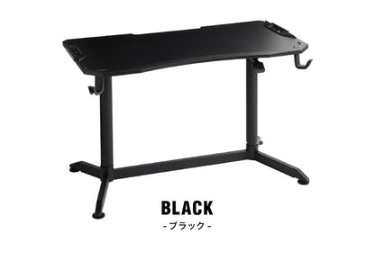 ガス圧昇降式ゲーミングデスク 幅120cm ハイタイプ ゲーミングデスク ゲームデスク 昇降式 デスク スタンディングデスク(代引不可)