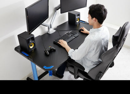 ガス圧昇降式ゲーミングデスク 幅120cm ハイタイプ ゲーミングデスク ゲームデスク 昇降式 デスク スタンディングデスク(代引不可)