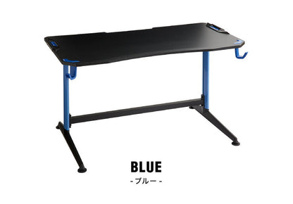 ゲーミングデスク 幅138 高さ73 奥行75 ゲームデスク PCデスク パソコン フック付き ヘッドホンフック デスク ゲーム用(代引不可)