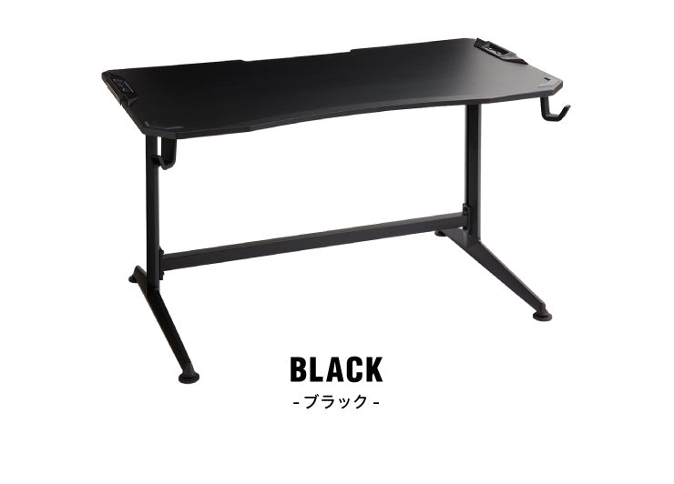 ゲーミングデスク 幅138 高さ73 奥行75 ゲームデスク PCデスク パソコン フック付き ヘッドホンフック デスク ゲーム用(代引不可)