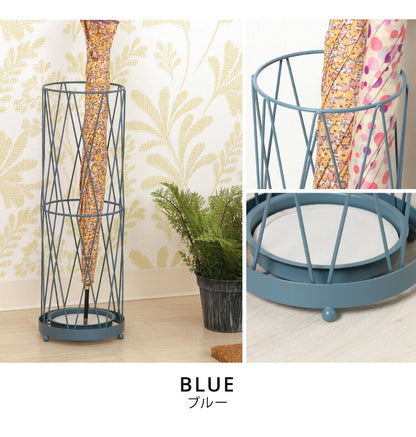 傘立て 珪藻土 アスベスト検査済み アンブレラスタンド ラウンド 円形 おしゃれ 傘置き 玄関 収納 省スペース スリム 北欧 アイアン