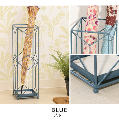 傘立て 珪藻土 アスベスト検査済み アンブレラスタンド スクエア 四角形 おしゃれ 傘置き 玄関 収納 省スペース スリム 北欧 アイアン